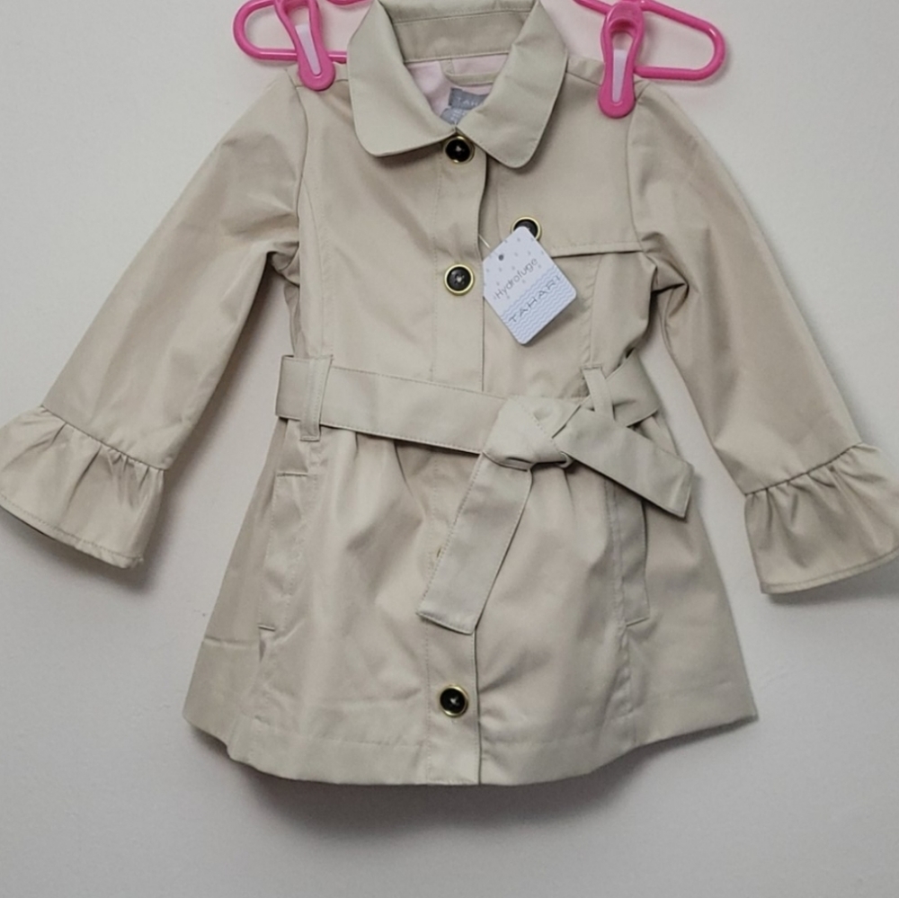 NWT Tahari Rain Coat Hydrofuge girls size 18M months